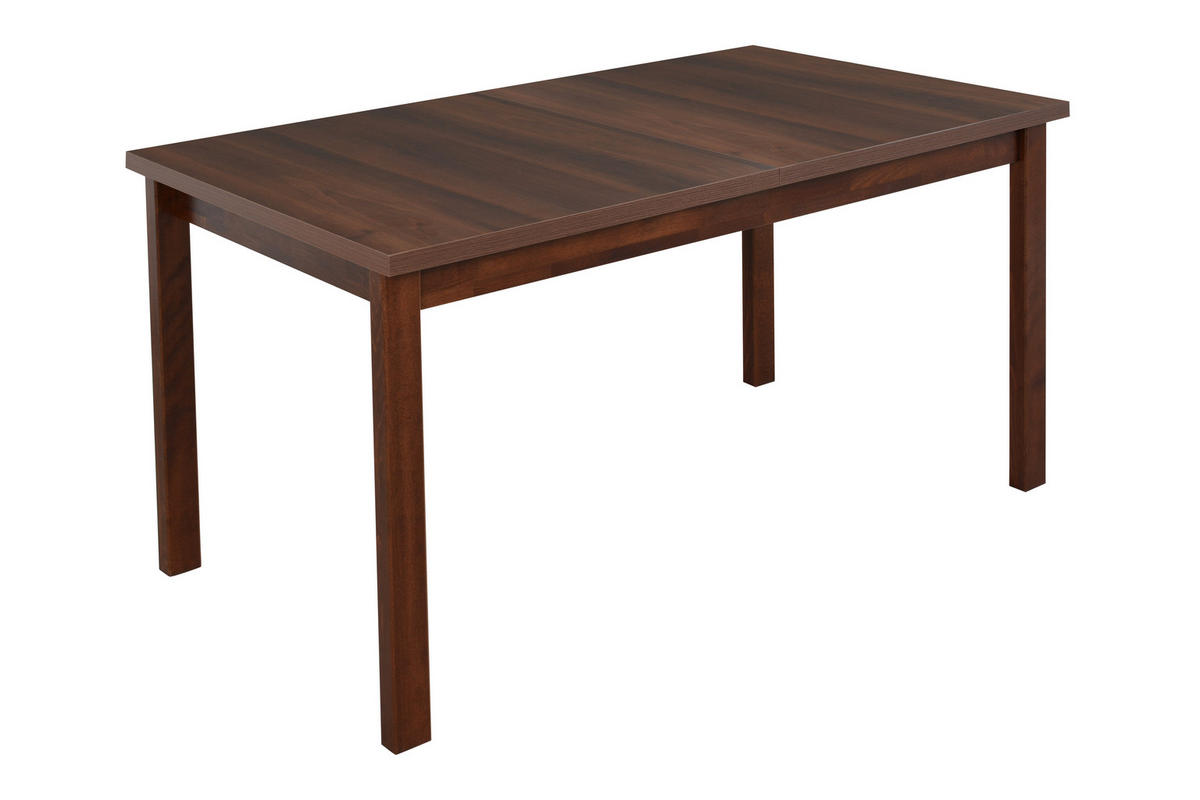 ESSTISCH Alba 1 - Walnussfarben/Braun, Holz (80/120/78cm) - Leaf Design