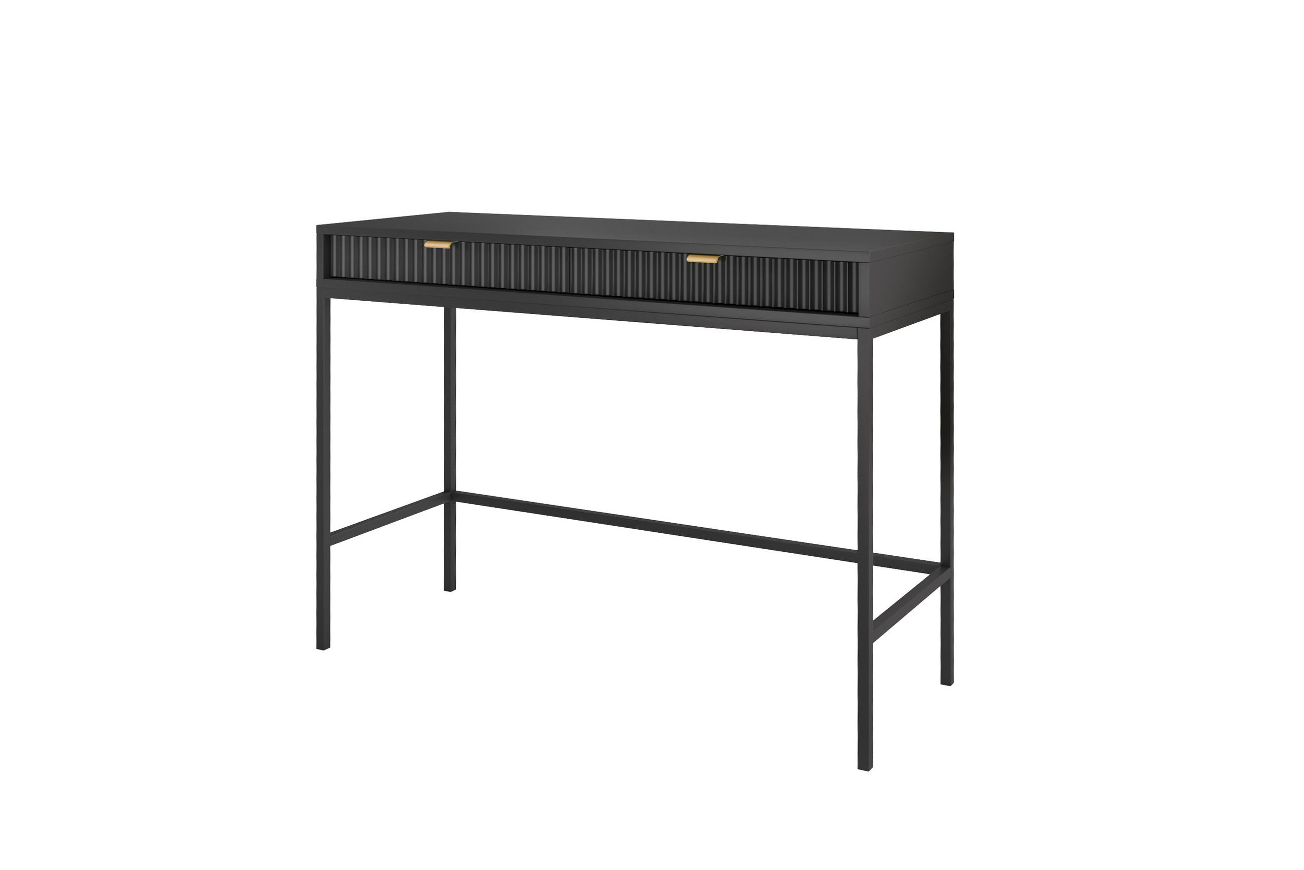 SCHMINKTISCH ZOVA Schwarz 104x77x50 cm Little table, Freistehend - Schwarz, Holzwerkstoff/Metall (50/104/77cm) - DomoHome