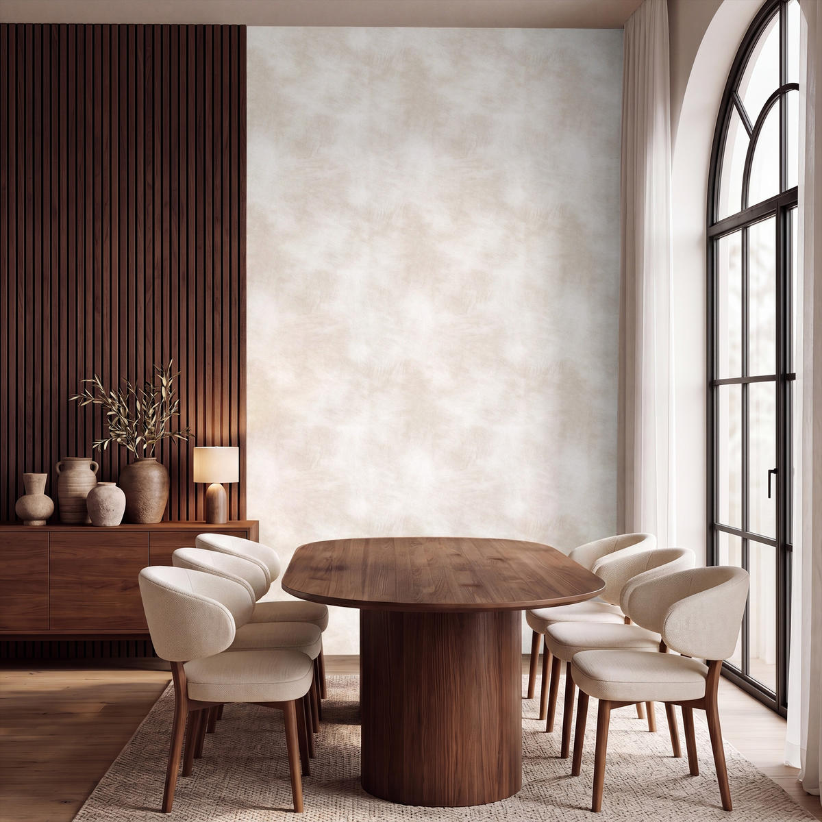 TAPETE - Dezent - Textur - Beige - 160x280 cm - Creme, Papier (160/280cm) - OnlyWow