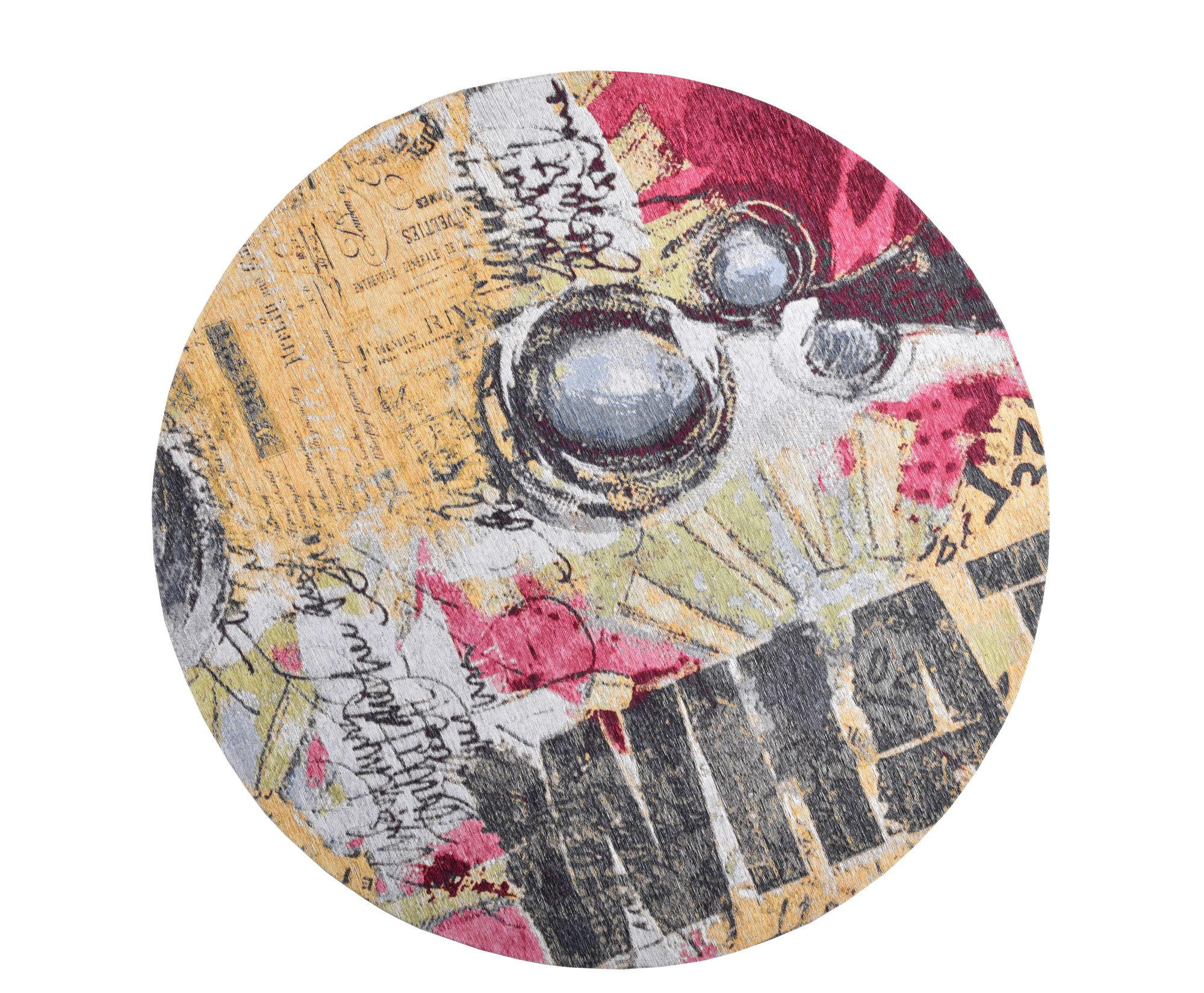 FLACHWEBETEPPICH Cosima 100x100 cm - Multicolor, Textil (100/100cm) - Gino Falcone