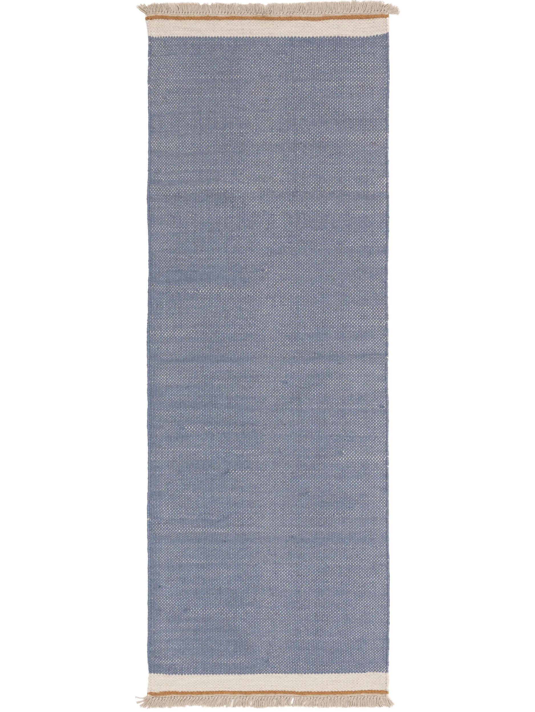 VOLNENA tekaška pregrinjalo Karla modra 70x200 cm - modra, tekstil/naravni materiali (70/200cm) - benuta Pop