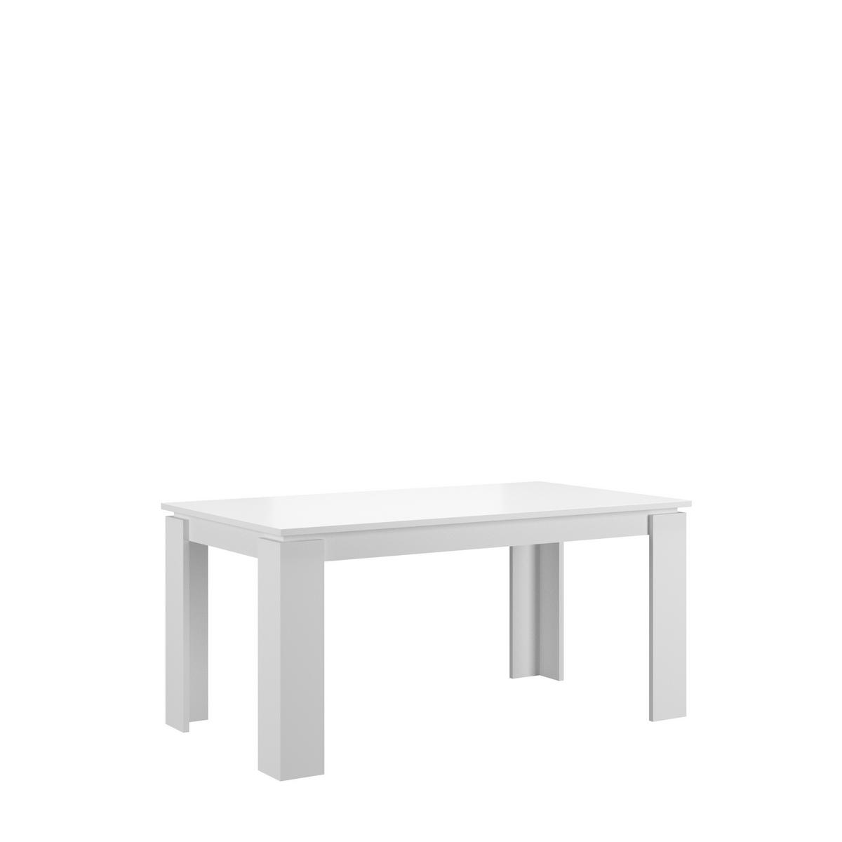 ESSTISCH Titan Tische in weiß Nachbildung - modernes Design - B/H/T: 160x76x90 cm - Weiß, Holzwerkstoff (90/160/76cm)