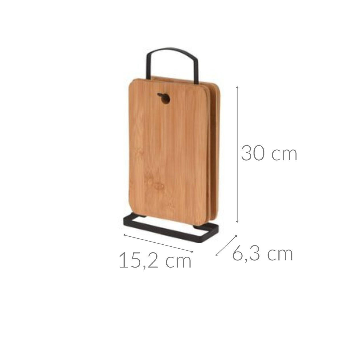 SCHNEIDEBRETTER aus Bambus 15,2/6,3/30 cm - Braun, Naturmaterialien (6.3/15.2cm) - Excellent Houseware