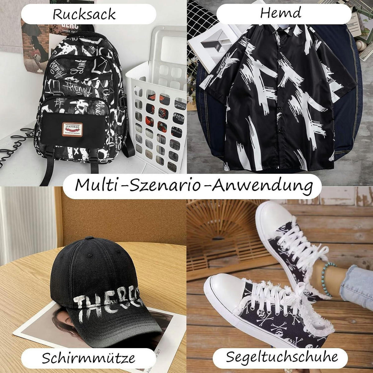 TEXTILSTIFTE 2er Set Weiß Waschmaschinenfest Stoffmalstifte Doppelkopf - Weiß, Kunststoff (1/1/16.8cm)