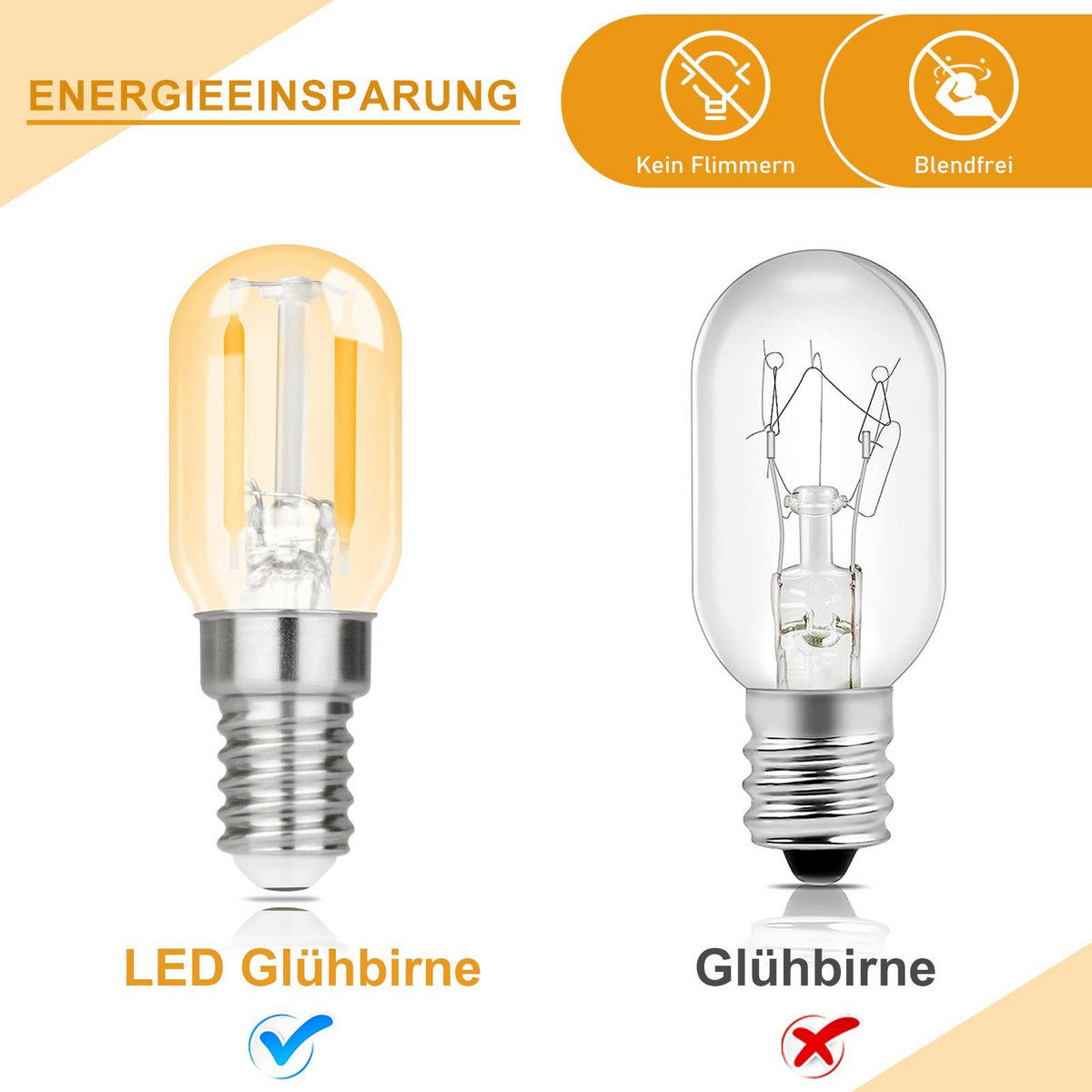 LED-LEUCHTMITTEL Attendorn II 6.4/2.2/2.2cm(2er-set) - Braun, Glas (2.2/2.2cm) - Nettlife