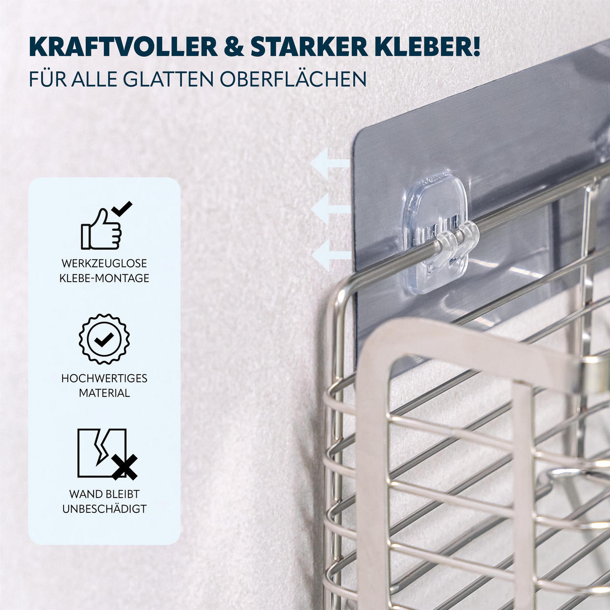 ABLAGEKORB 2er-Set, silber - Edelstahlfarben, Metall (28/10/9.5cm) - bremermann