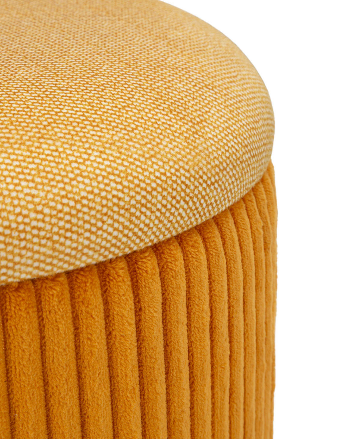 POUF mit Stauraum Bolzano - Orange, Textil (38/38/38cm) - Mauro Ferretti