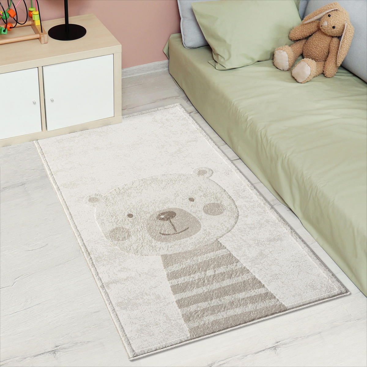KINDERTEPPICH Mara 710 Creme 80x150 cm - Beige/Creme, Textil (80/150cm) - carpet city