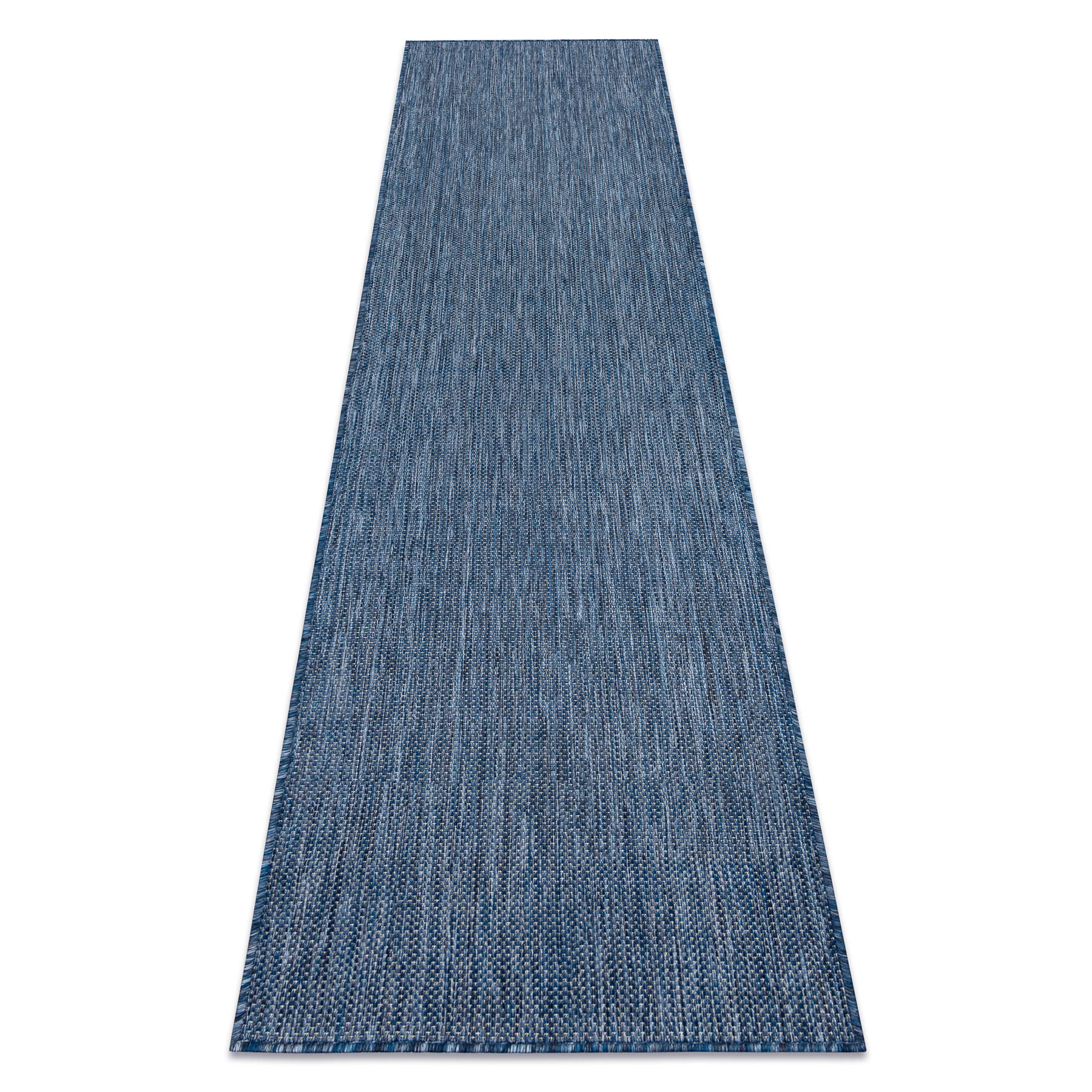 MATTA, löpare SISAL SION A5165A Melange Platt vävd mörkblå 80/300 cm - Blå, Textil (80/300cm) - rugsX