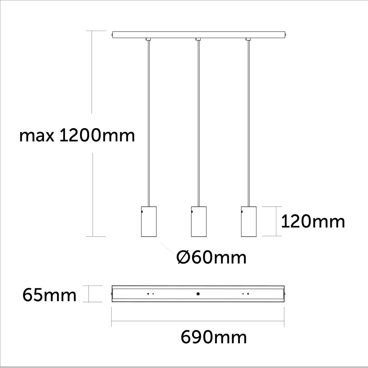 HÄNGELEUCHTE Rond Linear - Rot, Metall (6/70/10cm) - Lumicom