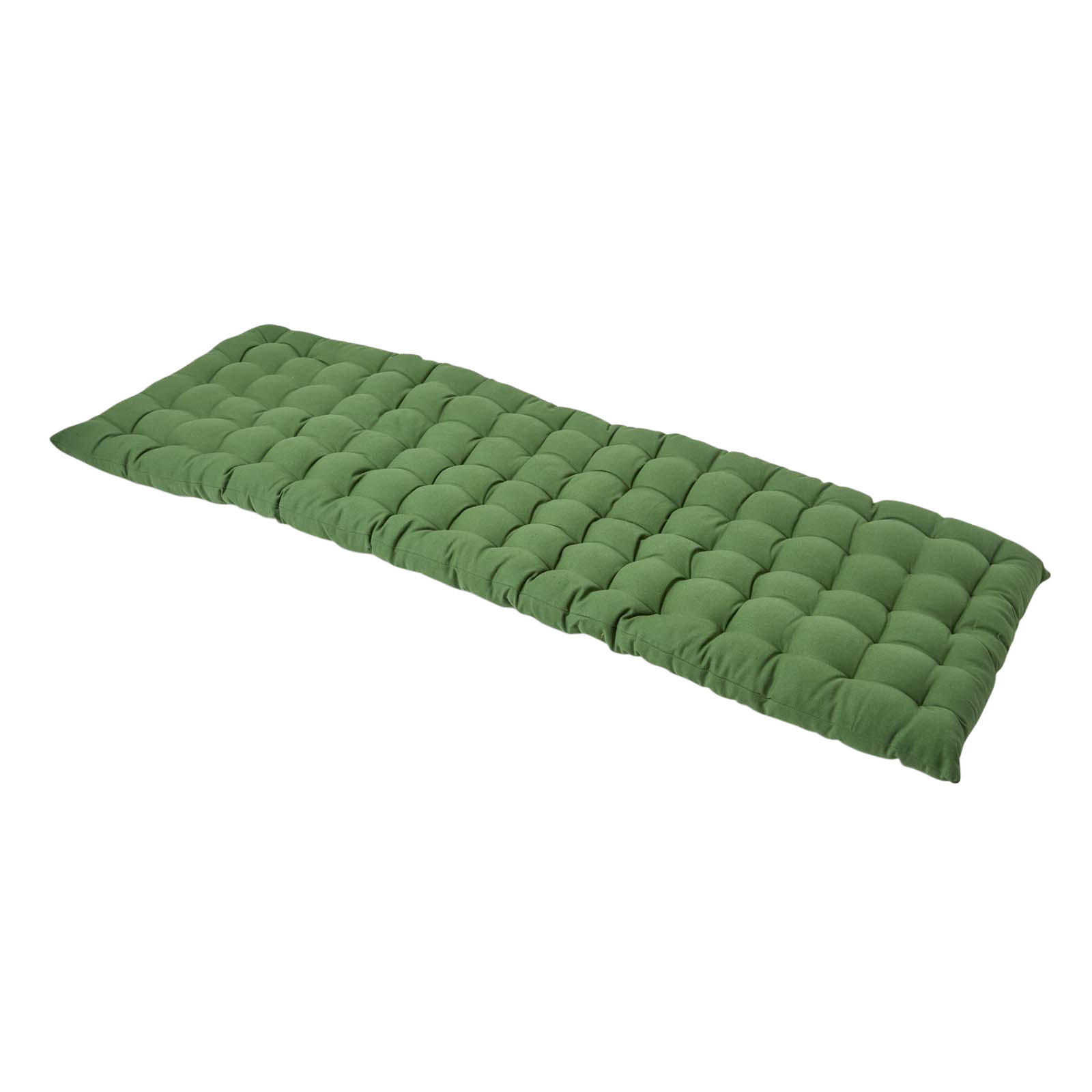 BANKAUFLAGE 3-Sitzer olivgrün 143/48/5 cm - Dunkelgrün, Textil (143/48/5cm) - Homescapes