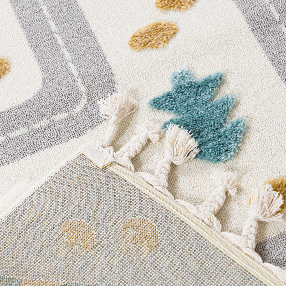 KINDERTEPPICH Beige Auto, Straßen - Mittelflor Rechteckig Weich 160 x 230 cm - Beige/Multicolor, Textil (160/230cm) - Mazovia