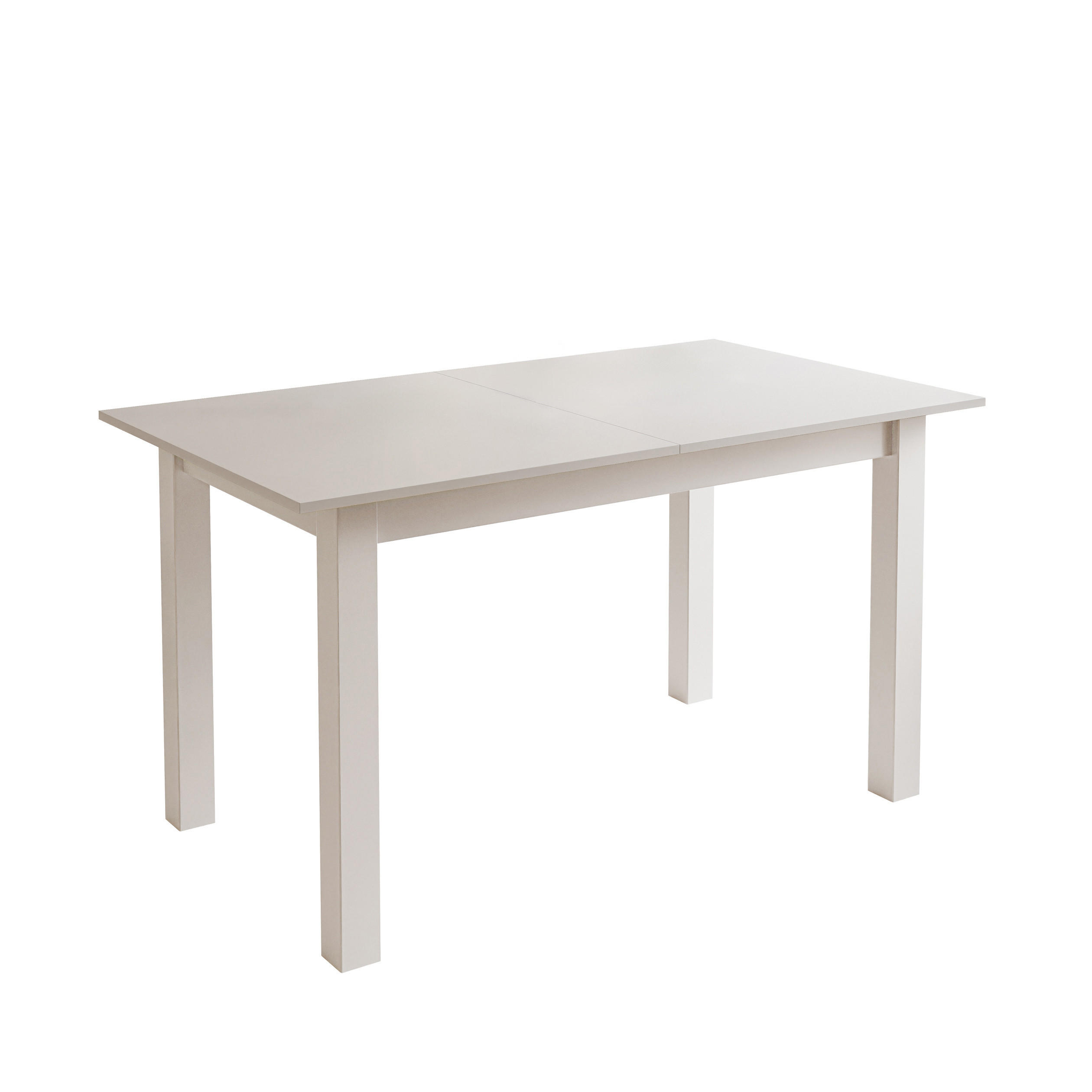 ESSTISCH ARTON 140-195 cm für 6-8 Personen - Weiß, Holzwerkstoff/Metall (140/80/77cm) - Lookway