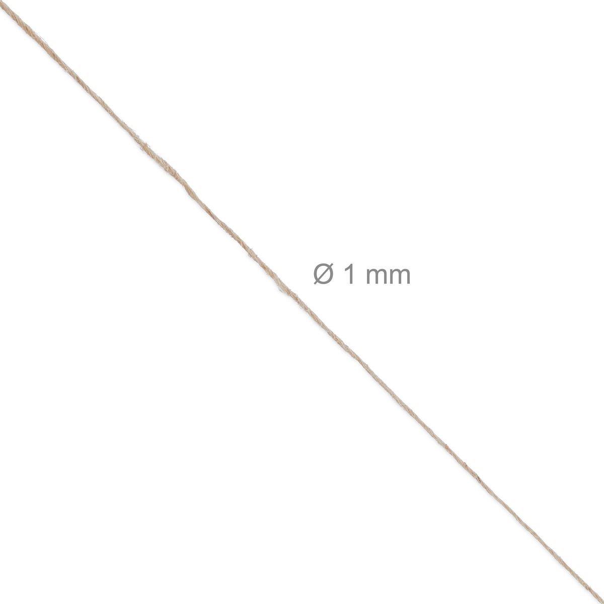 2XJUTESCHNUR - Hellbraun, Textil (8.5/8.5/14.5cm) - Relaxdays