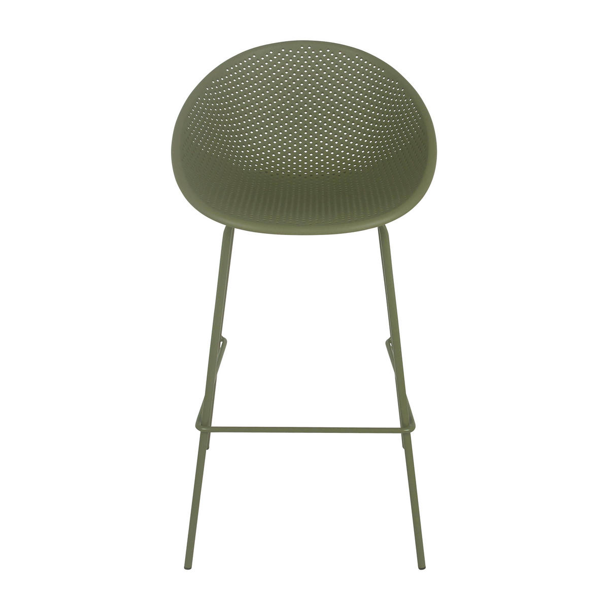 GARTENSTUHL 4-tlg., Grün - Grün, Kunststoff (50/97/49cm) - Oviala