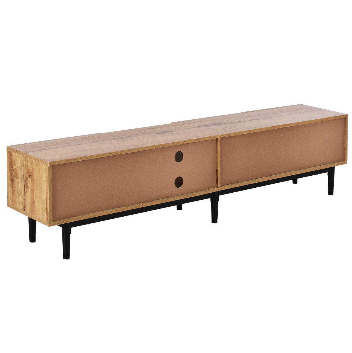 TV-SCHRANK 175/31/41 cm Hell-Eiche MDF mit variablen LED-Leuchten - Eichefarben, Holzwerkstoff (175/41/31cm) - OKWISH