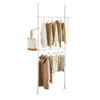 TELESKOP GARDEROBEN SYSTEM Weiß - Weiß, Kunststoff (113/285/1cm) - SoBuy