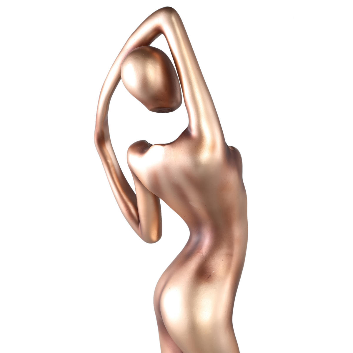 SKULPTUR Leonne Gold 20.5/19.5/92cm - Goldfarben, Kunststoff (19.5/92/20.5cm) - PTMD Collection