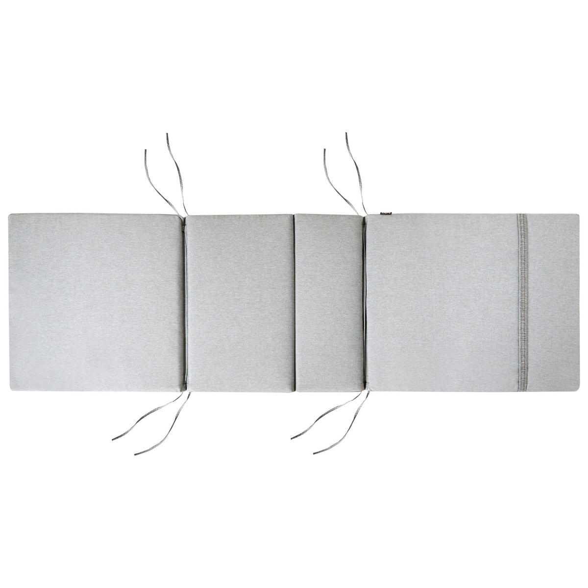 Liegenauflage Grau meliert 58/189 cm Toscana/Java/Amantea Premium - Grau, Textil (189/5/58cm) - Beliani