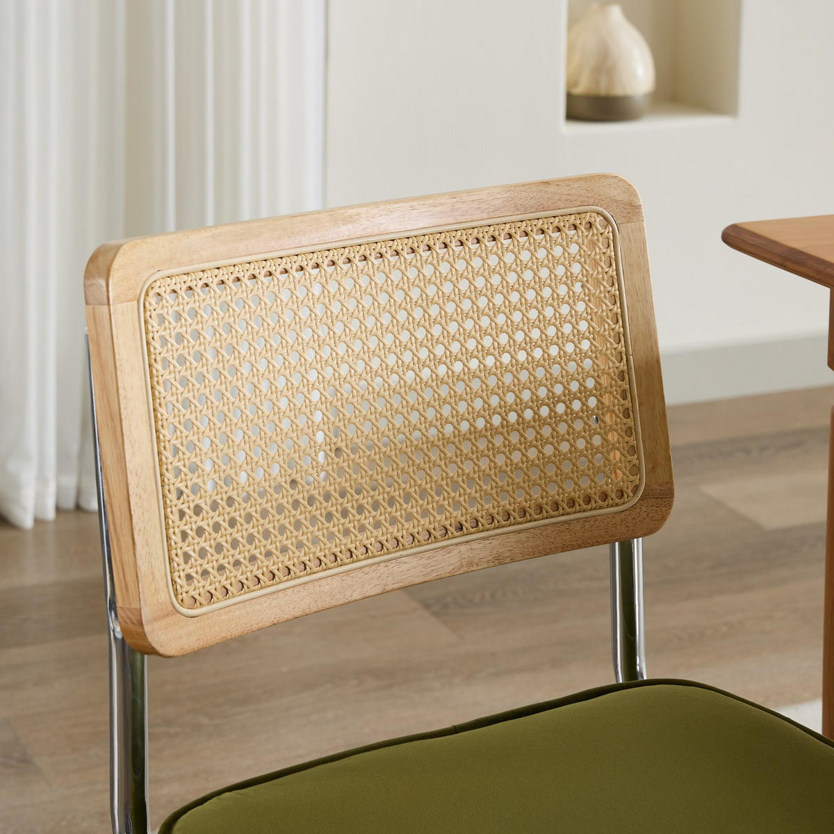 SCHWINGSTUHL DE-36300 2er-Ser mit Rattan-Rückenlehne Olivgrün - Grün, Metall (47/81/59cm) - ComfortXL