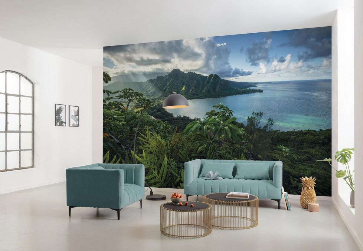 FOTOTAPETE tropische Insel 450 x 280 cm - Grün, Papier (450/280cm) - Sanders & Sanders