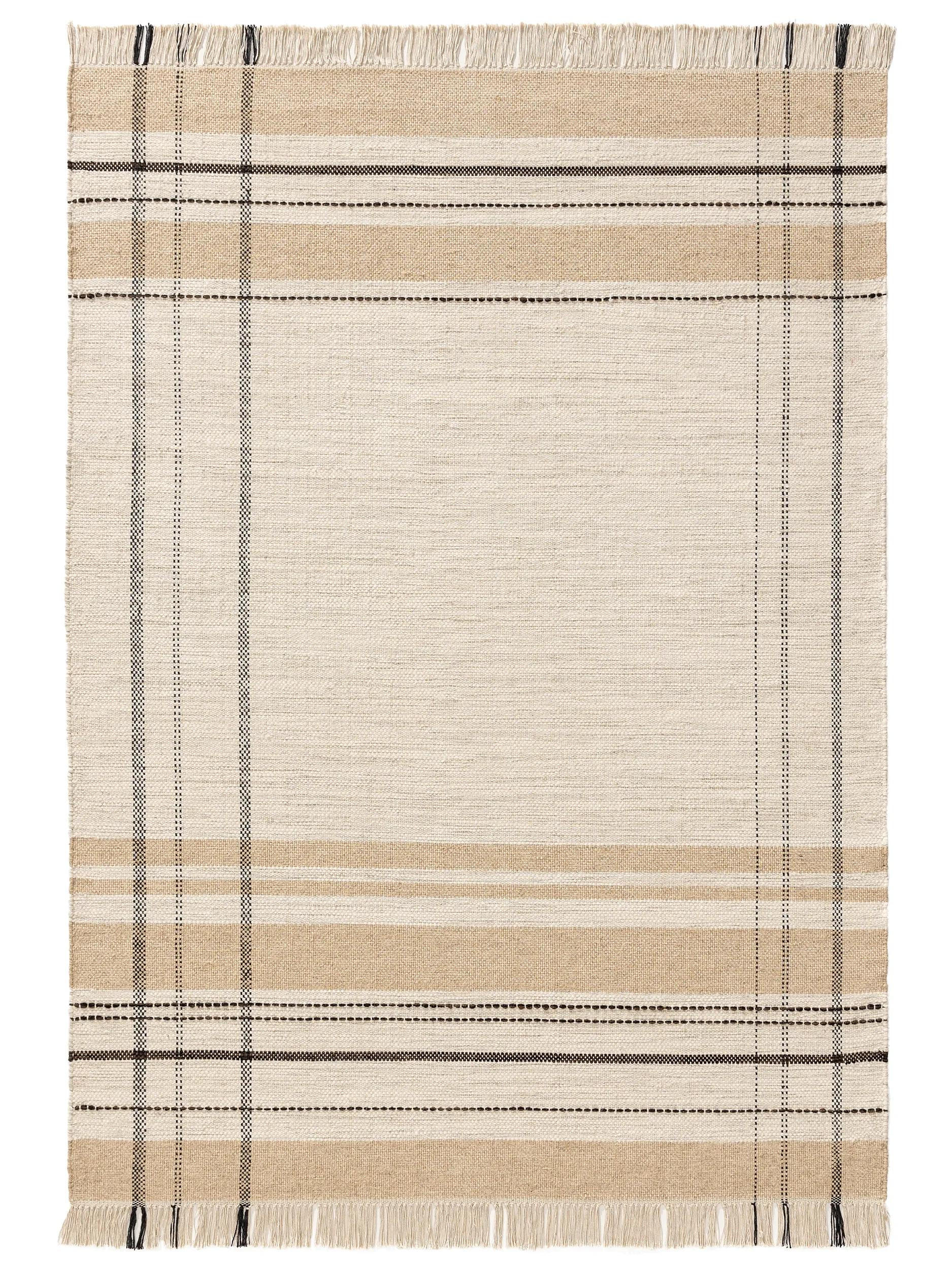 WOLLTEPPICH Bahati Beige 120x170 cm - Beige, Textil (120/170cm) - benuta Pop