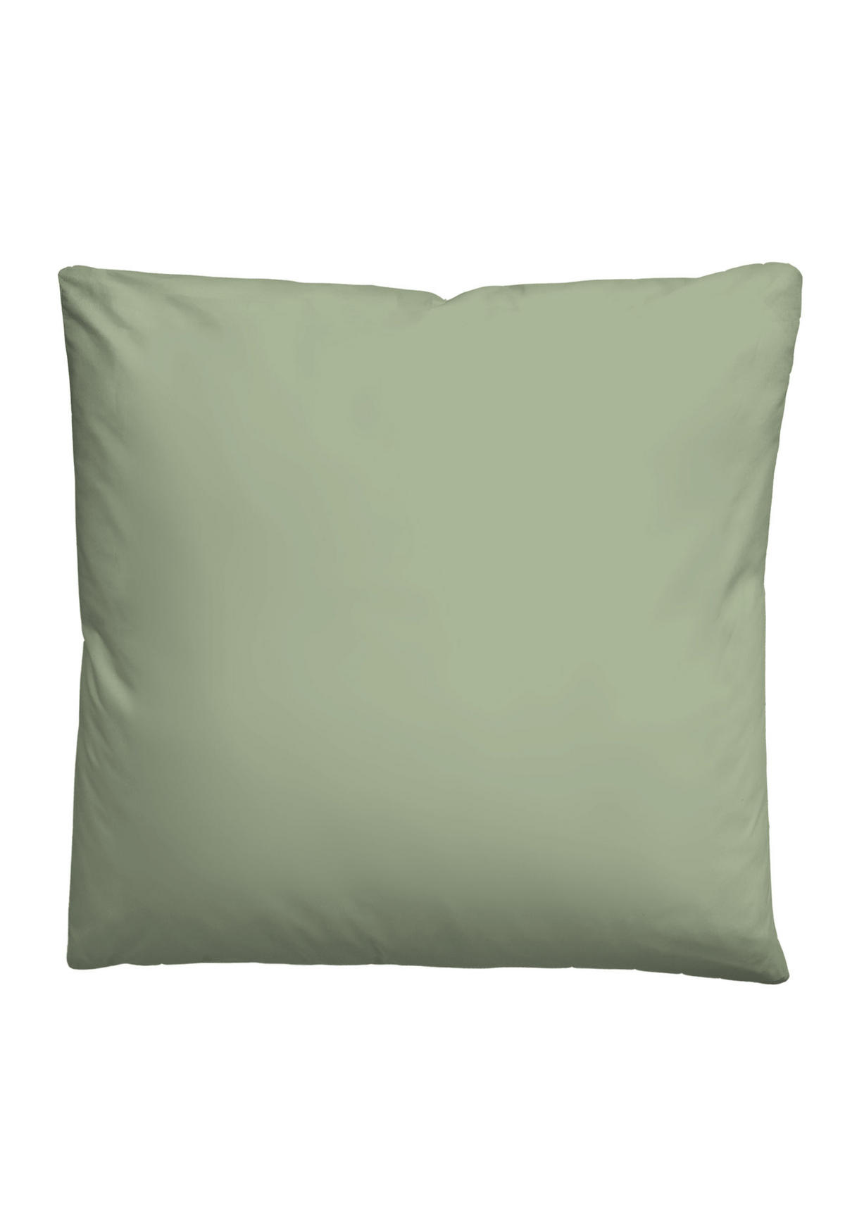 BETTWÄSCHE-GARNITUR Flanell UNI oliv, 155x220 cm + 80x80 cm - Olivgrün, Textil (155/220cm) - biberna