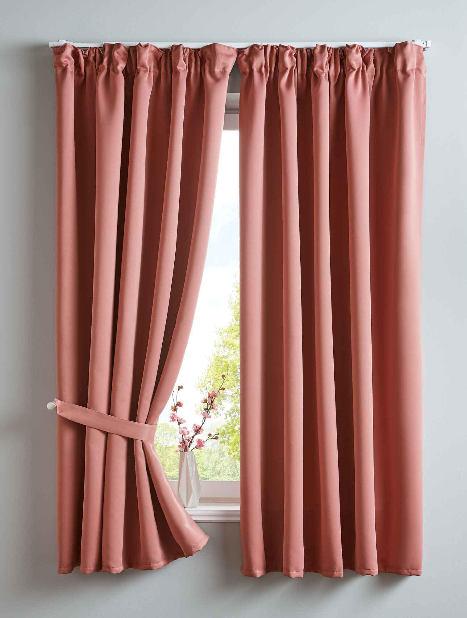 VORHANG 2ER SET NEWYORK HxB 160x140 cm Altrosa - Rosa, Textil (140/160cm) - Gardinenbox