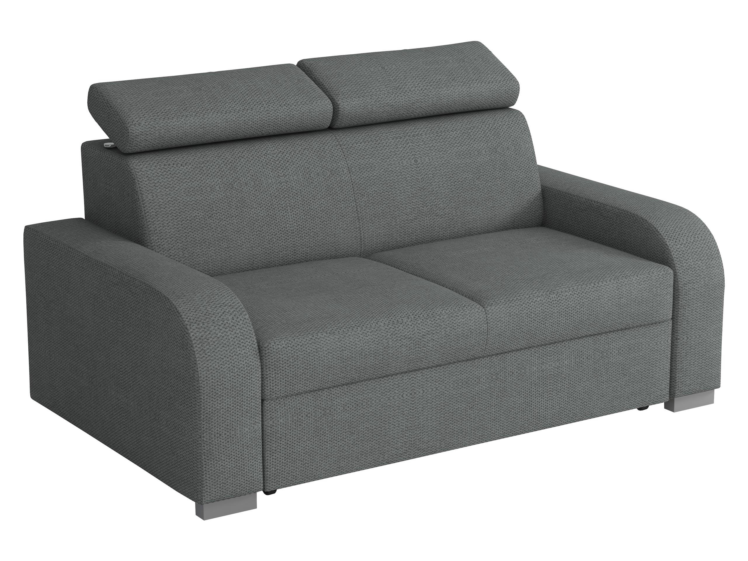 SOFA Oslo 2 - Dunkelgrau/Silberfarben, Holz/Kunststoff (170/85/100cm) - MIRJAN24