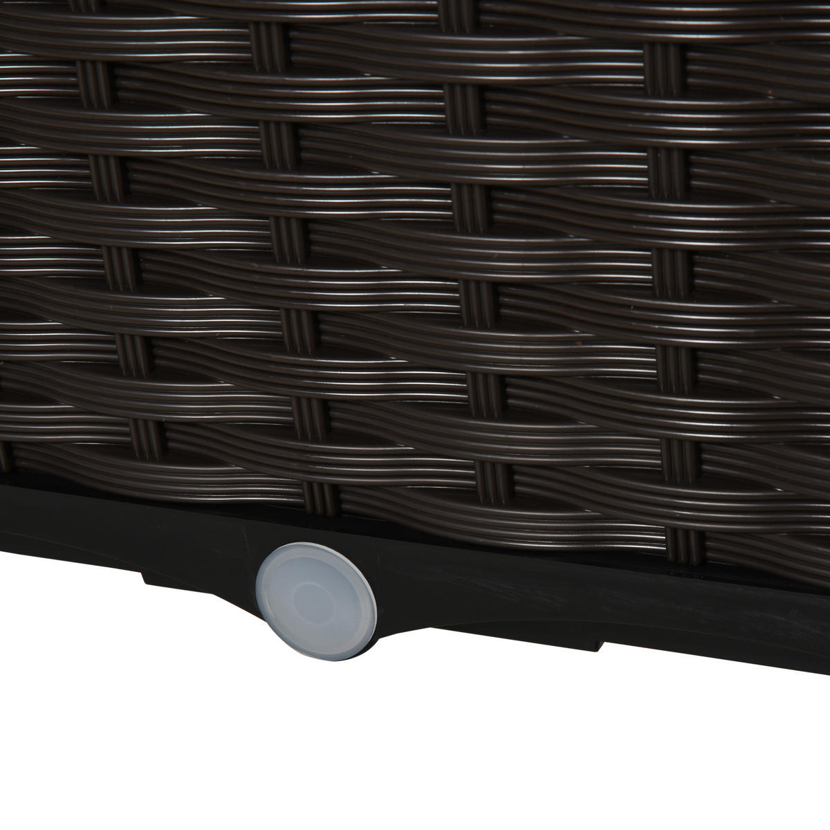 HOCHBEET DE-05323 Rattan-Look, Kunststoff, 1 Stück Braun - Braun, Kunststoff (40/44/40cm) - ComfortXL