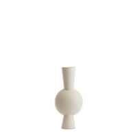VASE Kavandu Weiß 26/19/54 cm - Weiß, Metall (54cm) - Light & Living