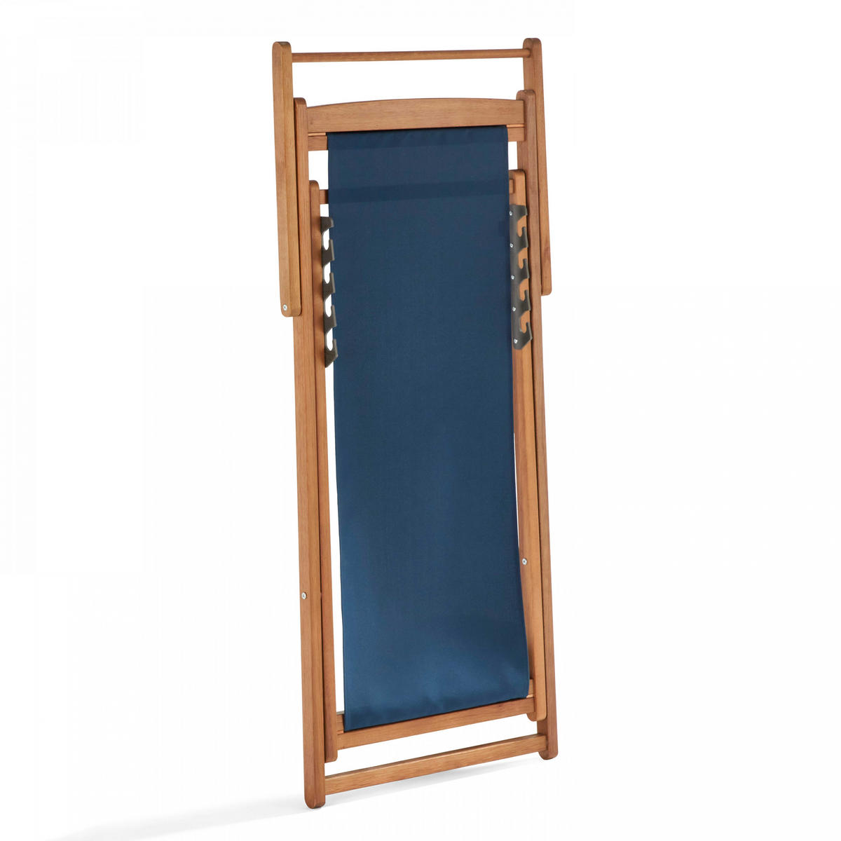LIEGESTUHL 2-tlg., Pazifikblau - Blau, Holz (62/88/105cm) - Oviala