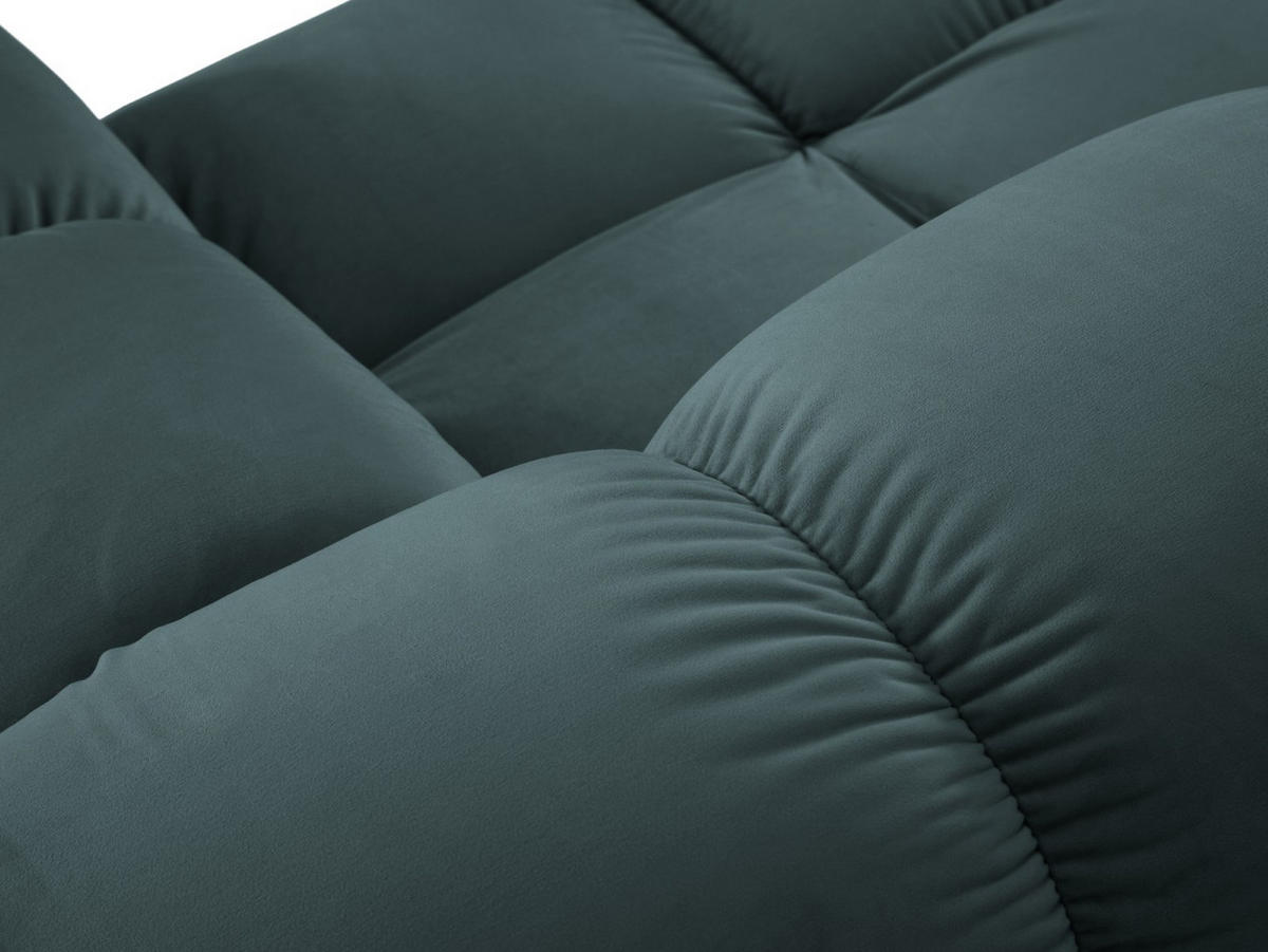 MODUL rechts Bellis aus Samt petrol - Petrol, Textil (94/70/94cm) - Micadoni