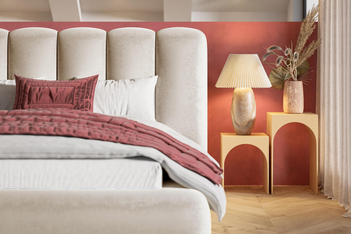 DOPPELBETT 160x200 cm Lumaro mit Dicker Schaum und Bettkasten, Beige - Beige, Holz/Textil (160/200cm) - Emporius