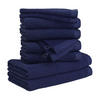 HANDTUCHSET BLISS 10-TLG - Dunkelblau, Textil (50/100cm) - MÖVE