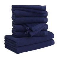 HANDTUCHSET BLISS 10-TLG - Dunkelblau, Textil (50/100cm) - MÖVE