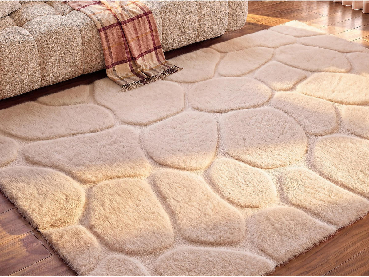 WOHNZIMMERTEPPICH - 290 cm x 200 cm - stoff - beige Arenso - Beige, Textil (290/200cm) - Vente-Unique