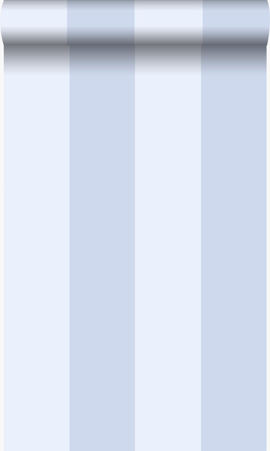 TAPETE Streifen 53 cm x 10.05 m - Blau, Papier (53/1000cm) - Origin Wallcoverings