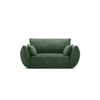 SESSEL Kaelle aus Chenille-Stoff flaschengrün - Dunkelgrün, Textil (100/85/128cm) - Micadoni