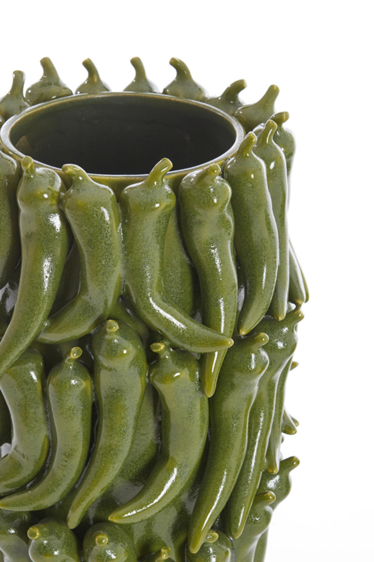 VASE Pfeffergrün Ø26,5/39 cm - Grün, Keramik (39cm) - Light & Living