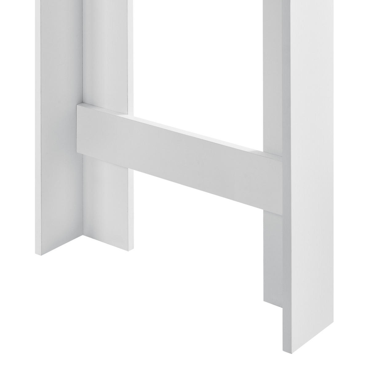 BARTISCH Kouvala - Weiß, Holzwerkstoff (110/103/50cm) - [en.casa]
