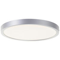 LED DECKENLEUCHTE Navara Silberfarben 37,5/37,5/3,1 cm - Silberfarben, Kunststoff (37.5/37.5/3.1cm) - Brilliant