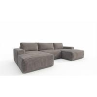 ECKSOFA EINAR 362 cm x 170 cm – Stoff: ZOOM 21 Farbe: Grau - Grau, Textil (362/170cm) - A&J MöbelLand