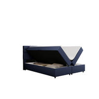 BOXBETT Reve 160 x 200 cm mit Bettkasten und Lattenrost ohne matratze - dunkelblau - Rot, Holz (160/206cm) - Panda Möbel