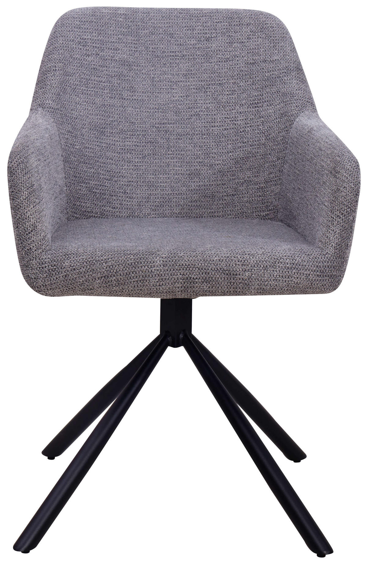 ESSZIMMERSTUHL Cuneo - Schwarz/Grau, Textil/Metall (56/85/60cm) - Mr. Deko