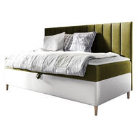 BOXBETT Maja Junior 2 - Weiß/Grün, Holz (90/200cm) - MIRJAN24