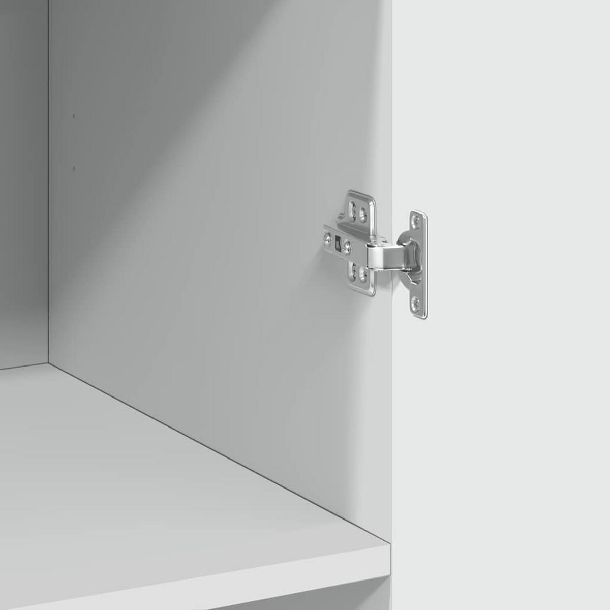 DREHTÜRENSCHRANK mit 8 Fächern 70/42,5/225 cm aus Holzwerkstoff Weiß - Weiß, Holz (70/225/42.5cm) - vidaXL