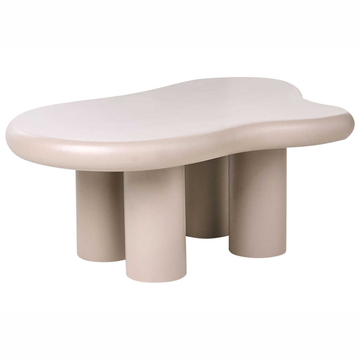 COUCHTISCH Beige Ondle - Taupe, Holzwerkstoff (70/100/40cm) - Beliani