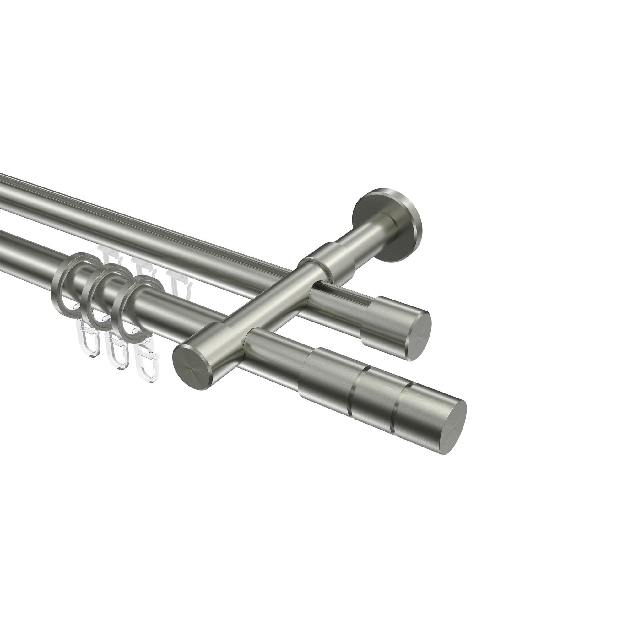 Interdeco Gardinenstange Edelstahl 600 cm