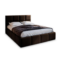 POLSTERBETT COMO 180x200 cm mit Bettkästen - Braun - Braun, Holz (180/200cm) - MASSENO